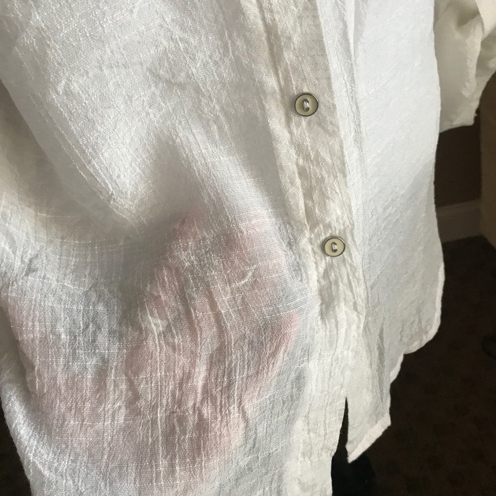 Blu Pepper Button Down Top With Lace - image 5